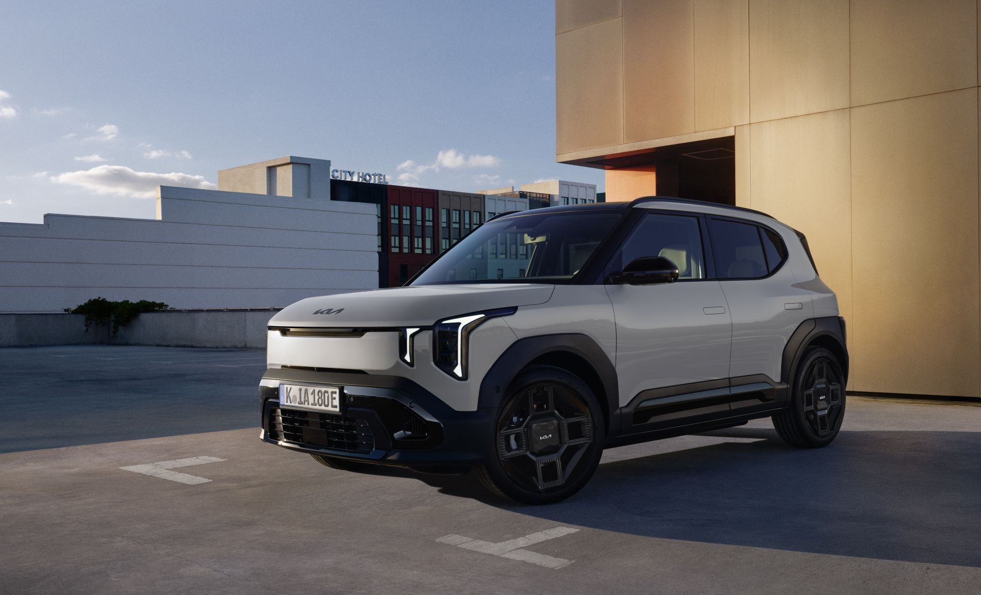   Kia EV2 recargando.