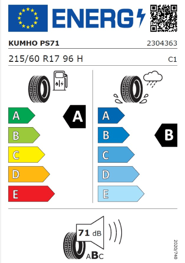 Kia Tyre Label - michelin