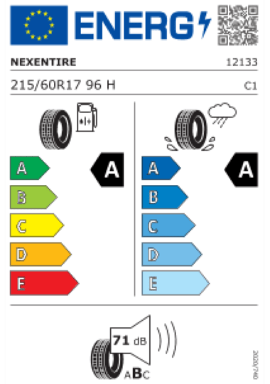 Kia Tyre Label - Goodyear