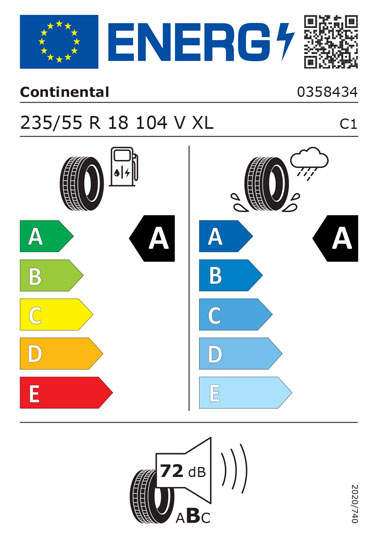 Kia Tyre Label - continental-0311509-225-60R17