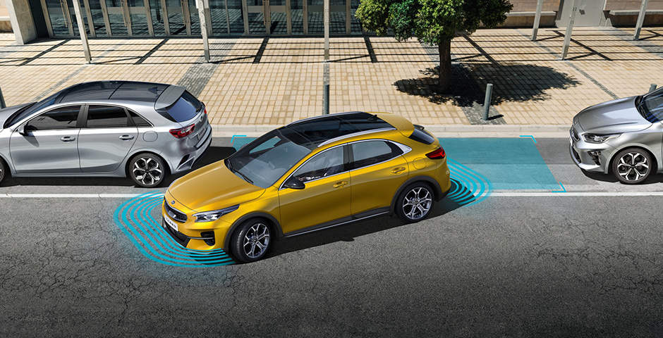 Kia Drive Wise | Système de freinage d'urgence autonome et système actif d'aide au stationnement