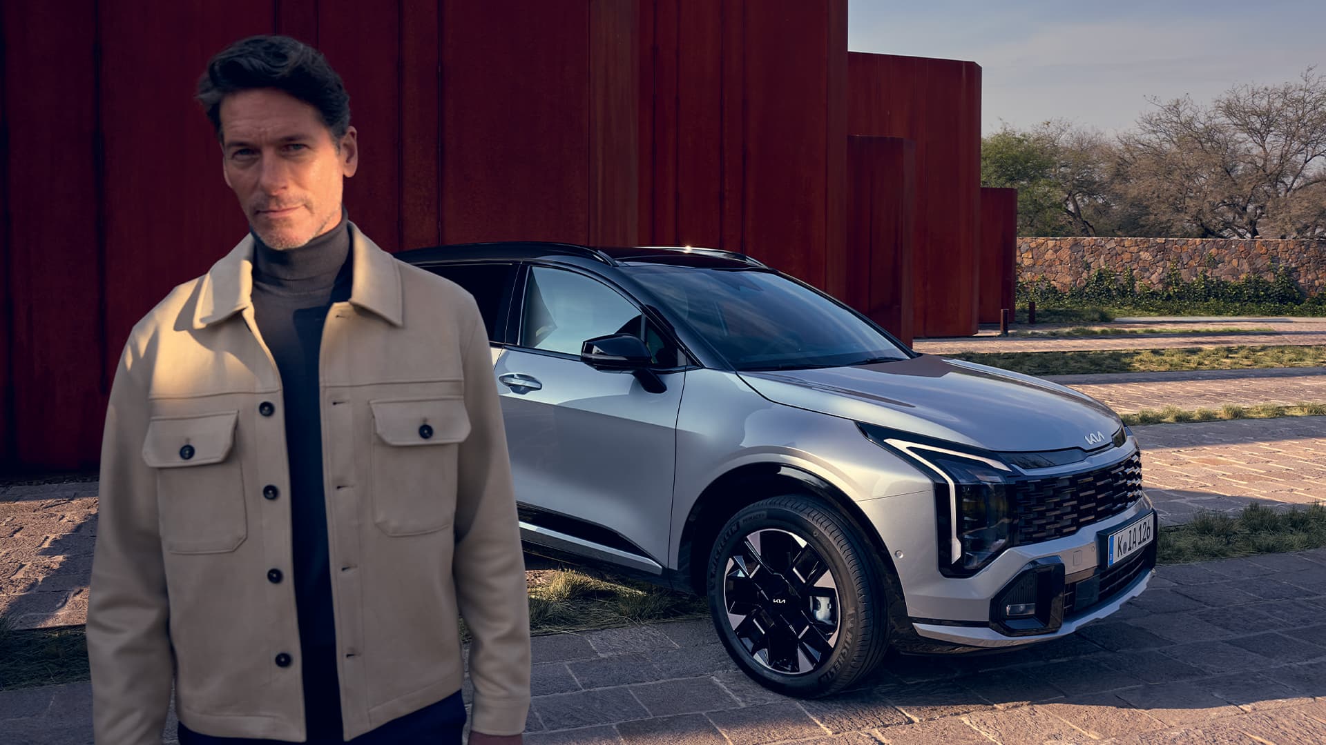 Nouveau Kia Sportage roulant sur la route