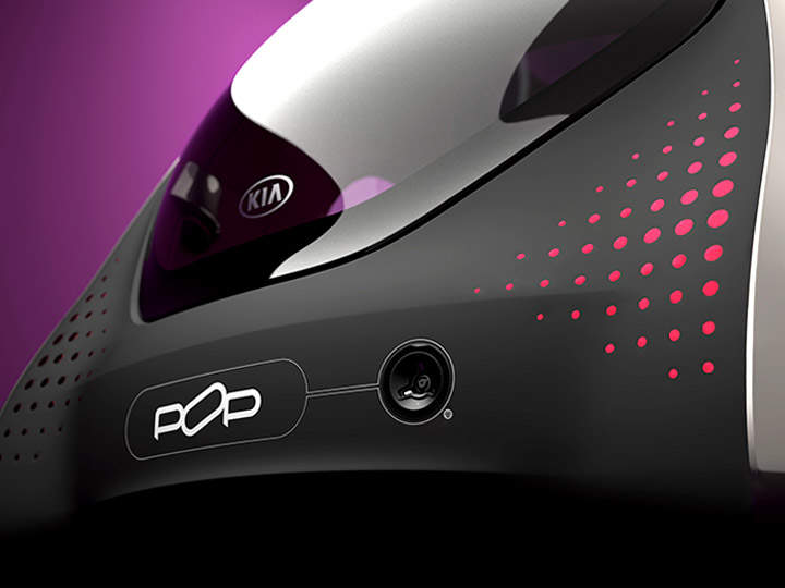 Kia Electric POP concept, achterkant, details