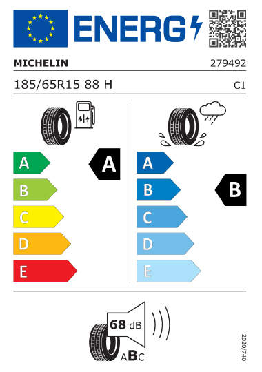 Étiquetage des pneus Kia - michelin-279492-185-65R15