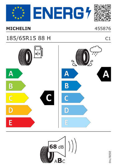 Kia Tyre Label  -michelin-455876-185-65R15