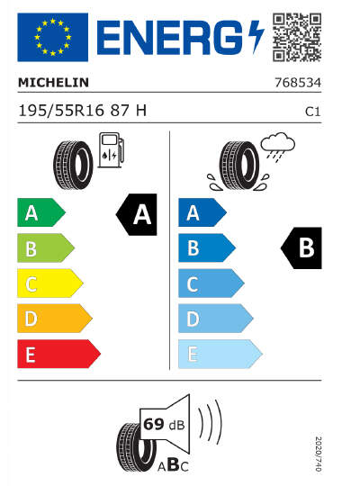 Étiquetage des pneus Kia - michelin-768534-195-55R16
