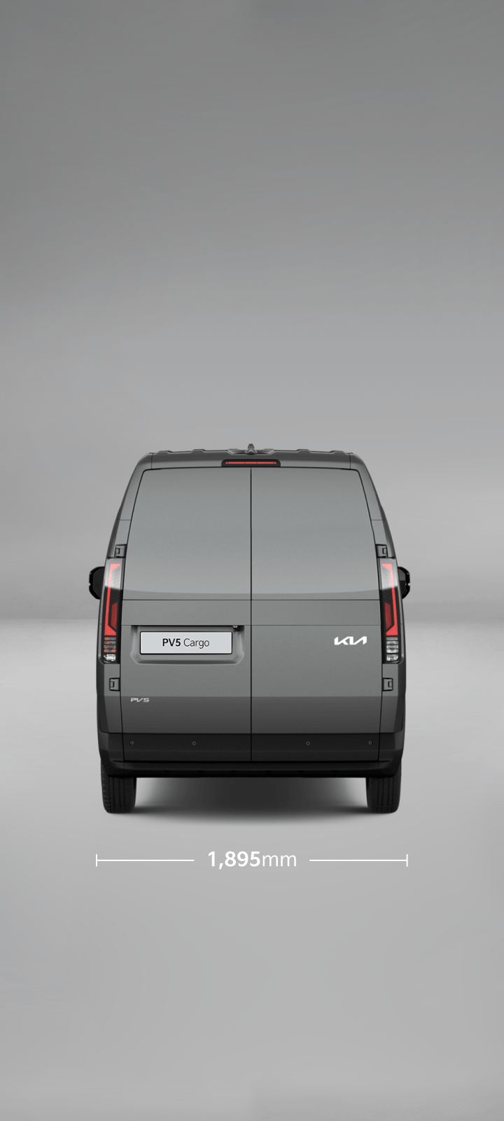 PV5 Cargo High Roof, rear view