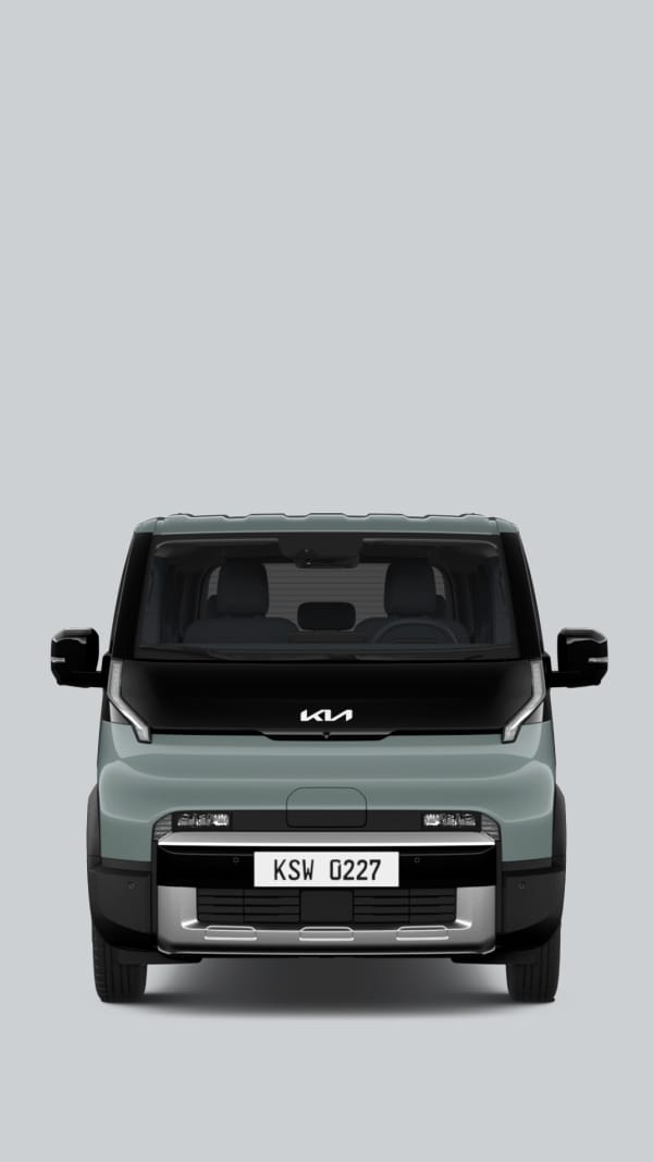 Frontansicht des Kia PV5 WAV.