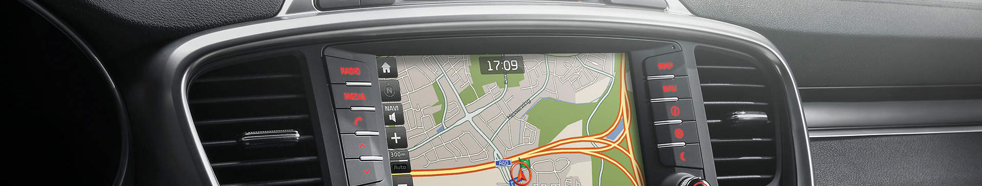 écran tactile navigation GPS