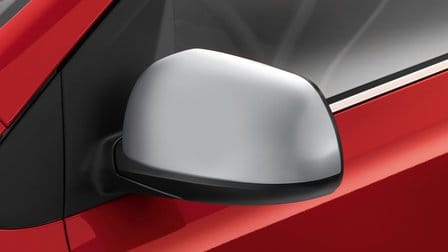 Coques de rétroviseurs, argent élégant