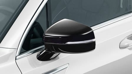 Buitenspiegelkappen, pianozwart