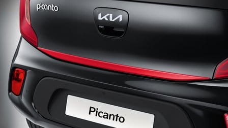 Moulure de hayon, rouge vif