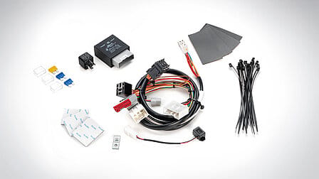Kit de connexion pour barre de remorquage rétractable
