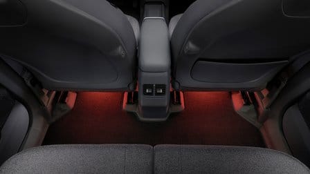 LED-Fußraumbeleuchtung 2. Reihe, rot