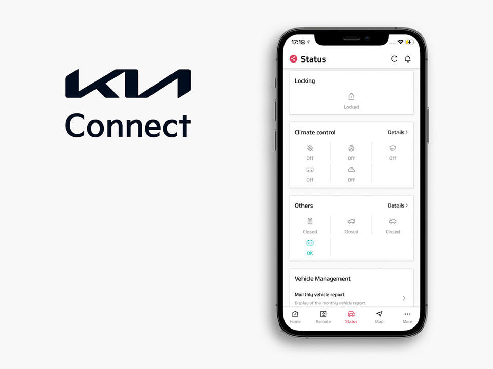 Usługi dostępne dzięki aplikacji Kia Connect App