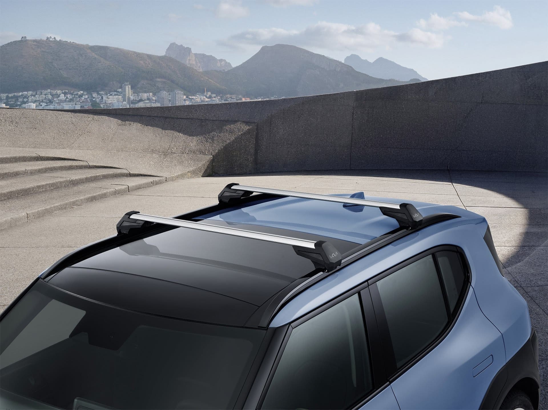 Dachträger aus Aluminium.