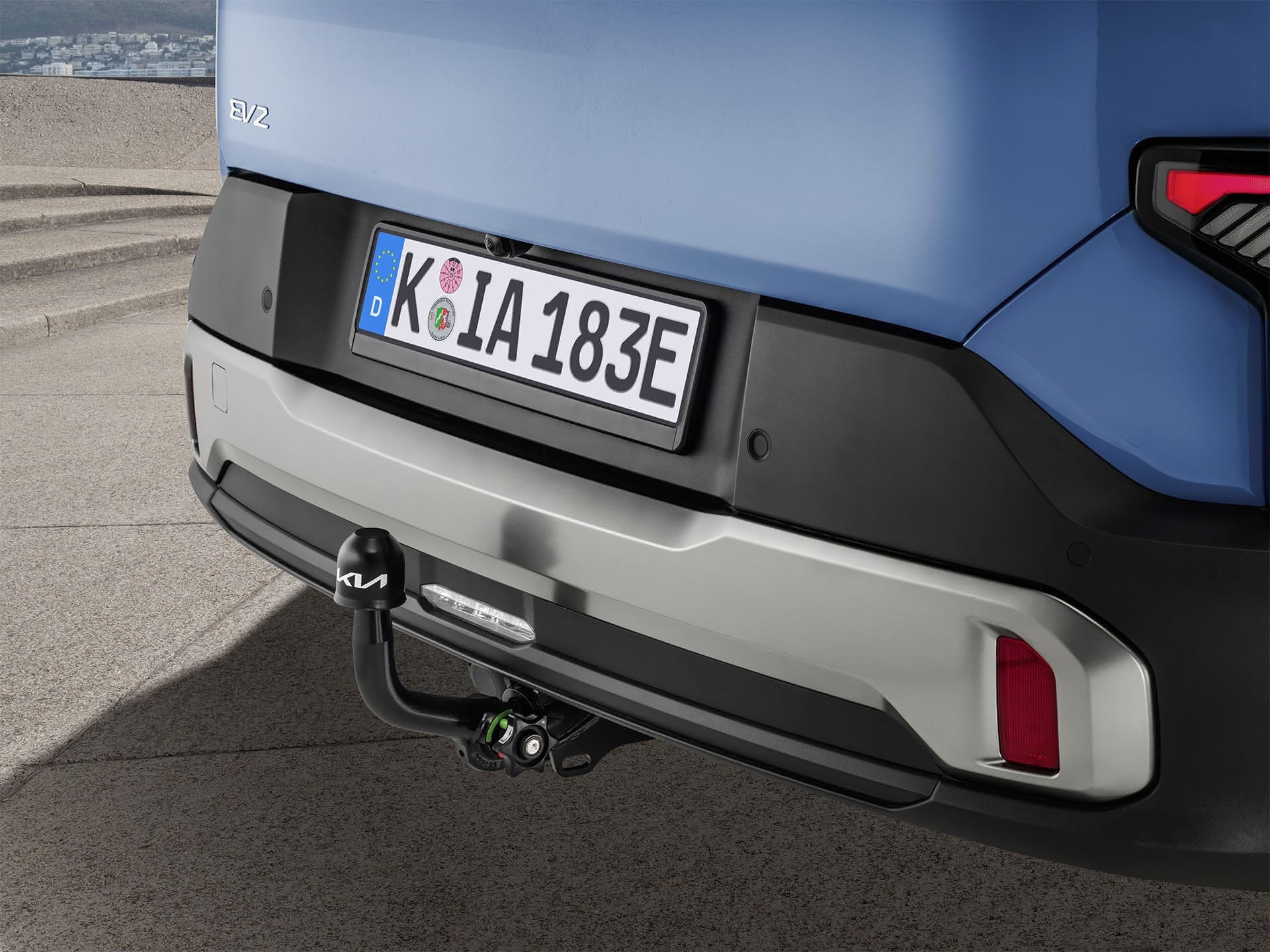 Abnehmbare Anhängerkupplung.