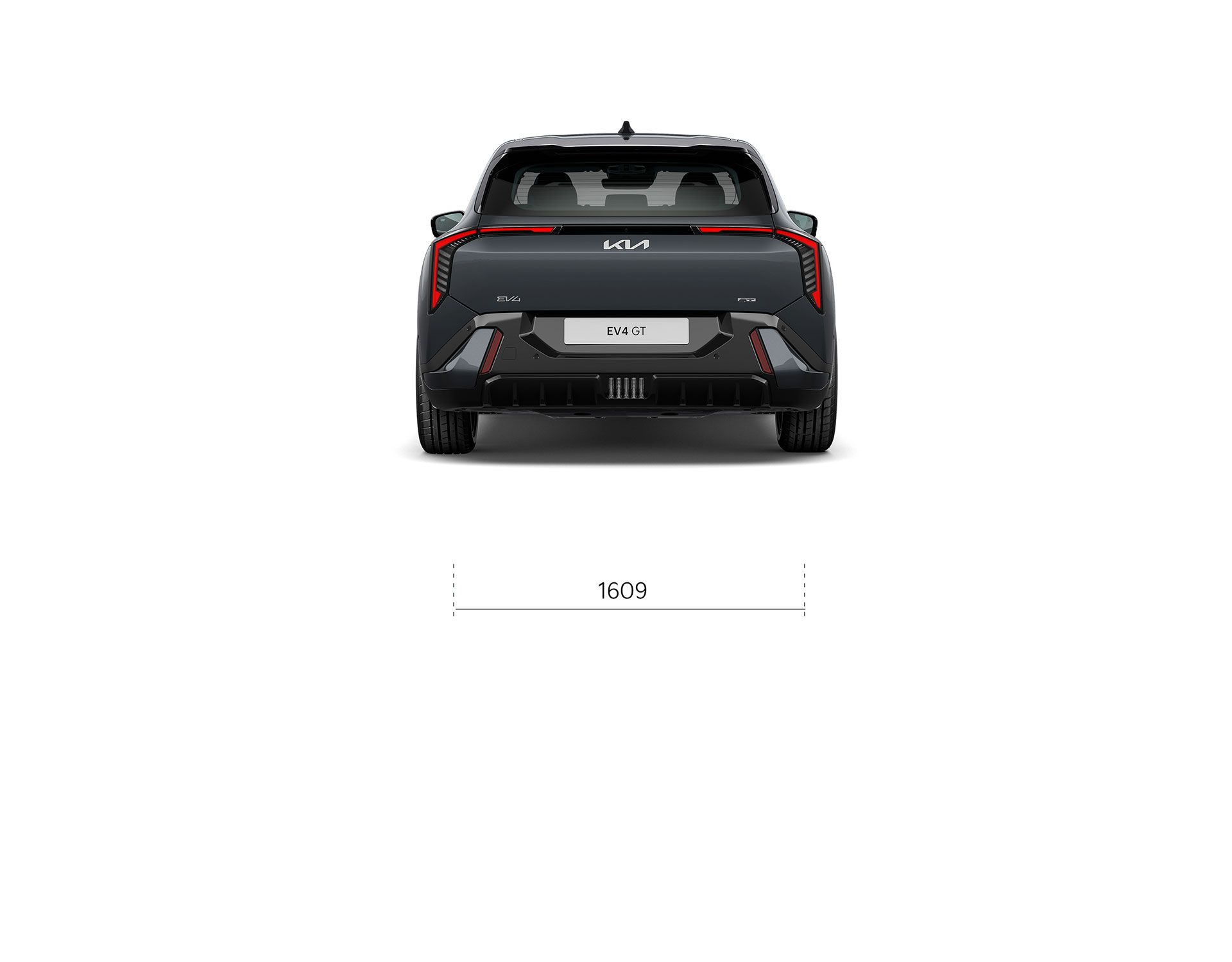 Dimensions vue arrière Kia EV4 GT