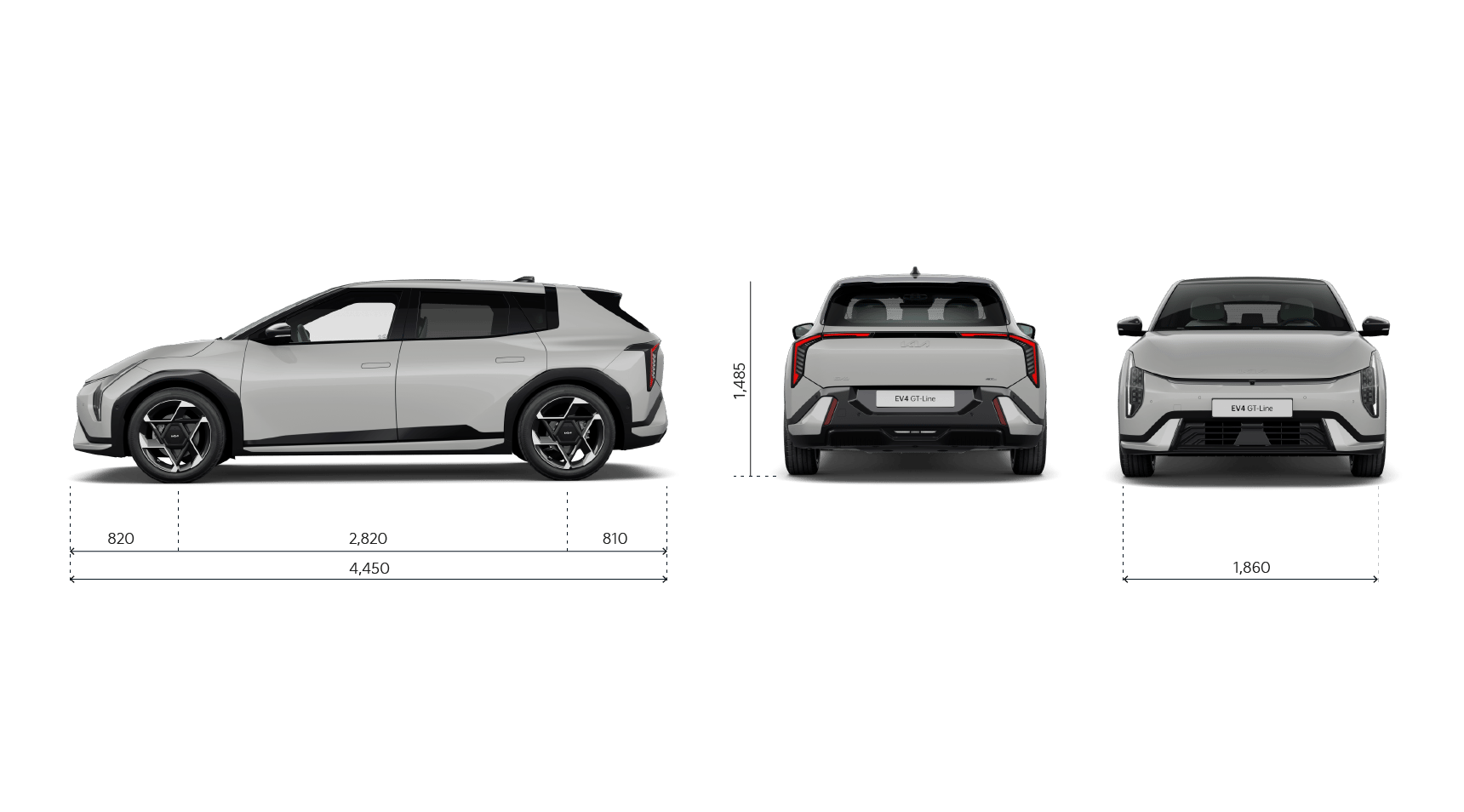 Kia EV4 Dimensions - all