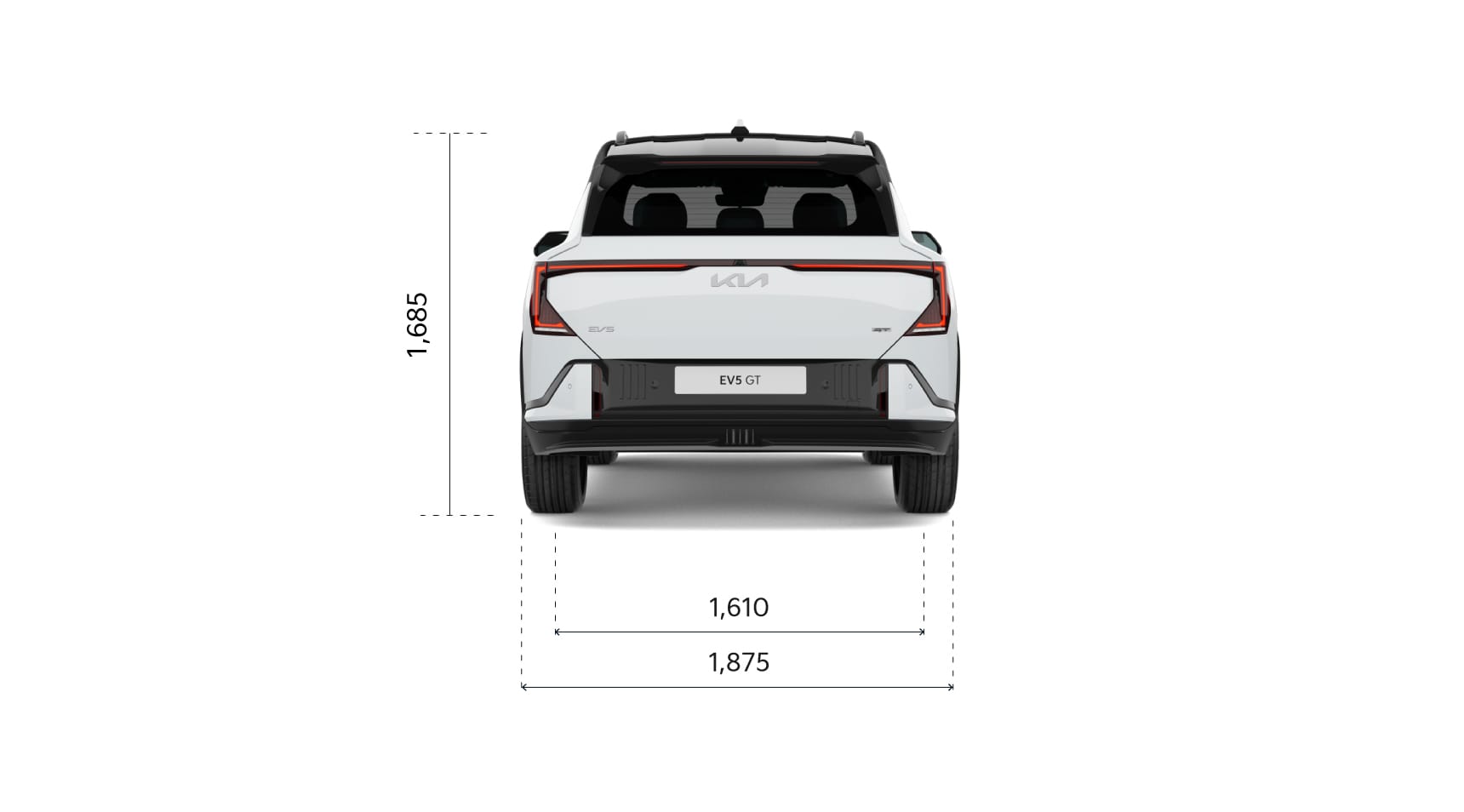 Kia EV4 Dimensions rear view