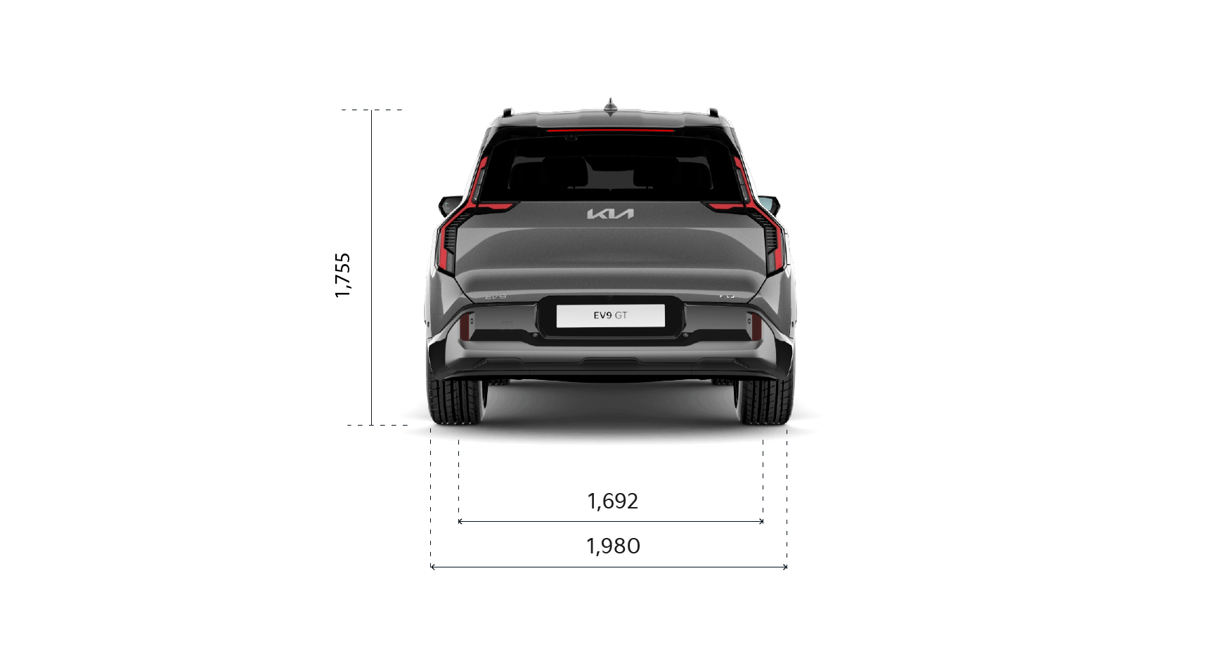 EV9 GT bakifrån
