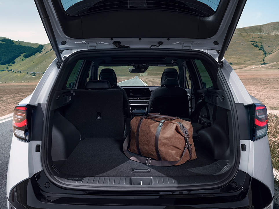 Sportage's boot capacity demonstrates the refined space
