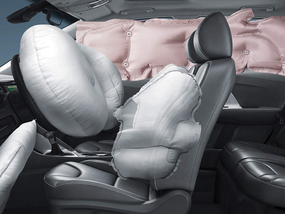 Le système de sécurité passive du crossover hybride Kia Niro intègre 7 airbags