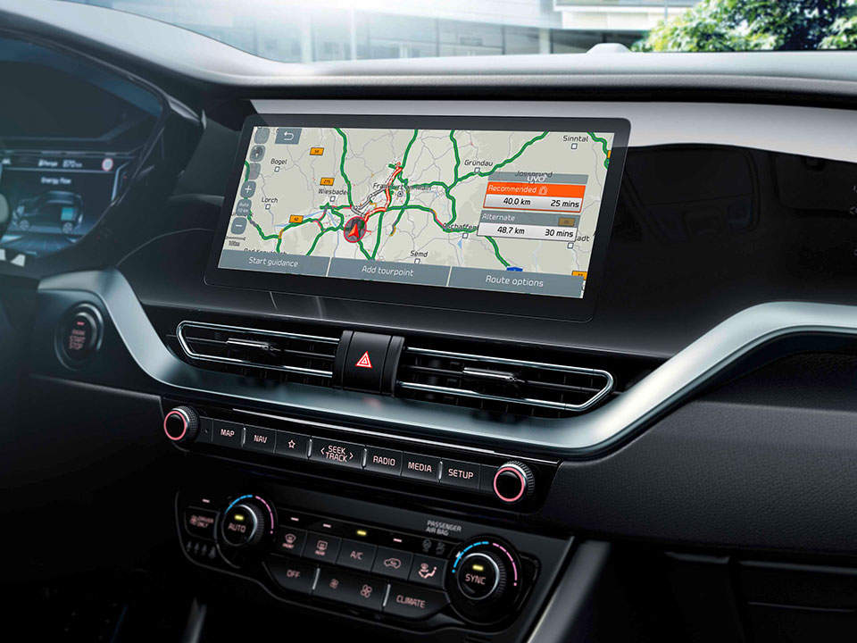 Système de navigation avec écran tactile 10,25’’ du Kia Niro