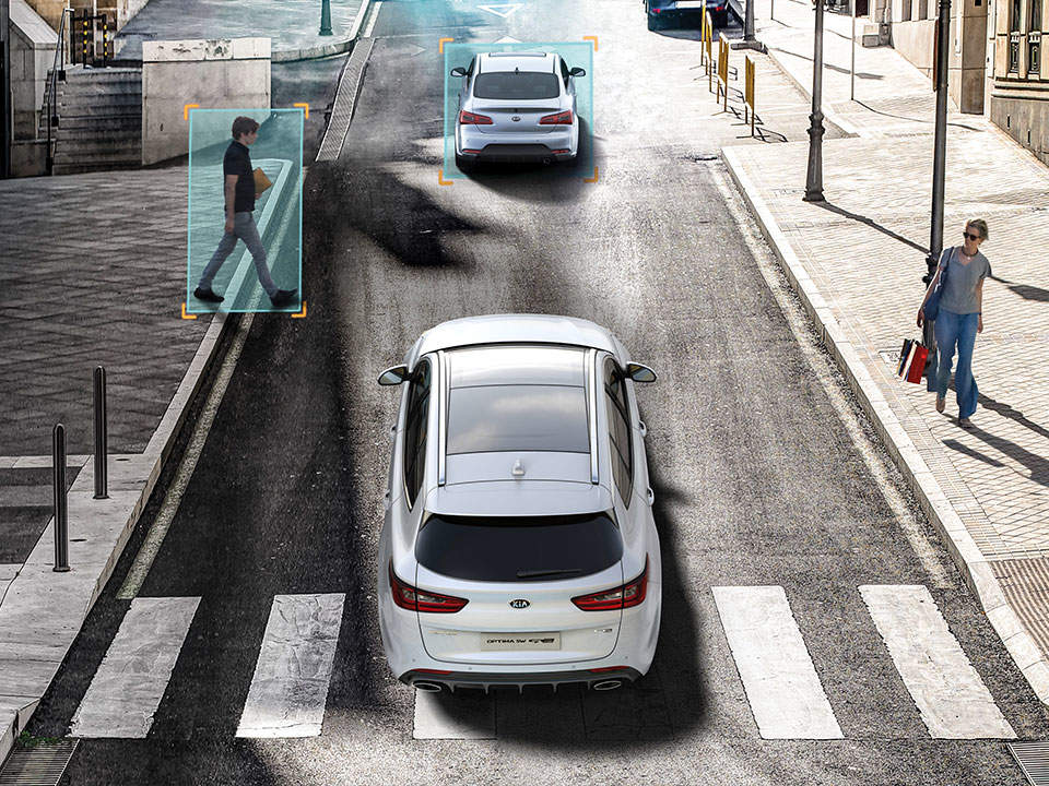 Kia Optima Sportswagon Plug-in Hybrid autonomous emergency braking