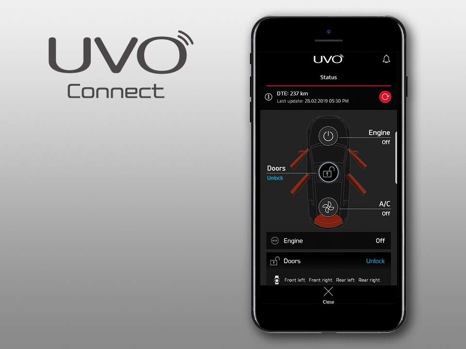 Kia ProCeed UVO connected services
