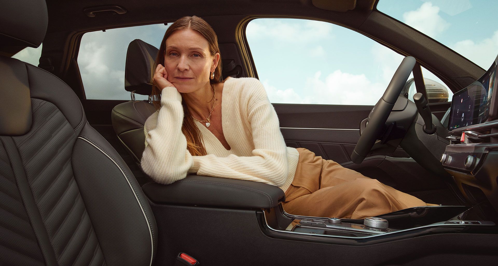 Lederen zetelbekleding