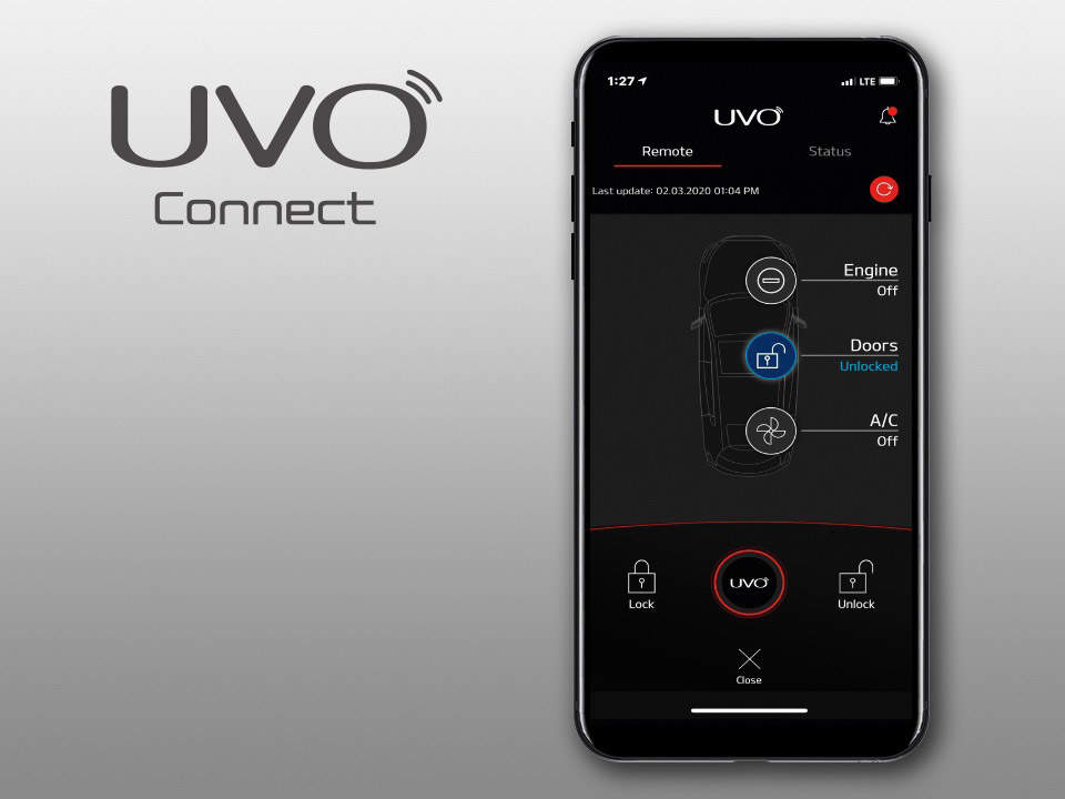 Nouvelle Kia Stinger GT avec UVO Connect