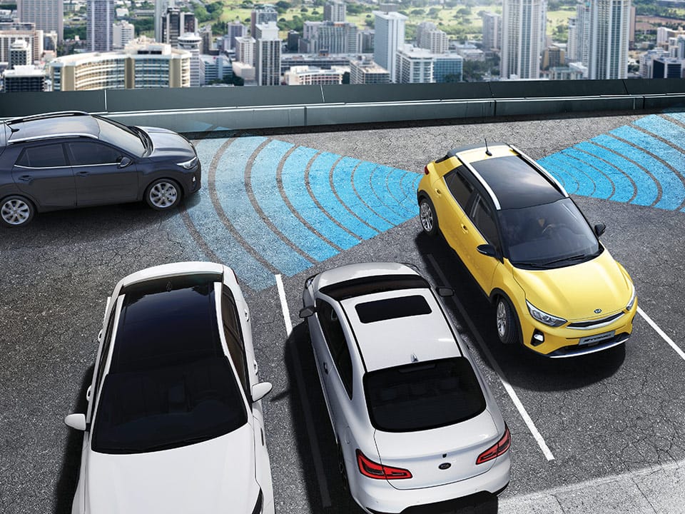 Kia Stonic blind-spot collision warning