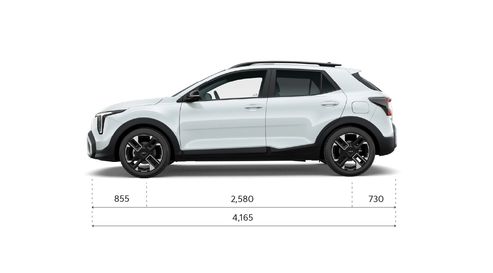Kia Stonic Dimensions side view