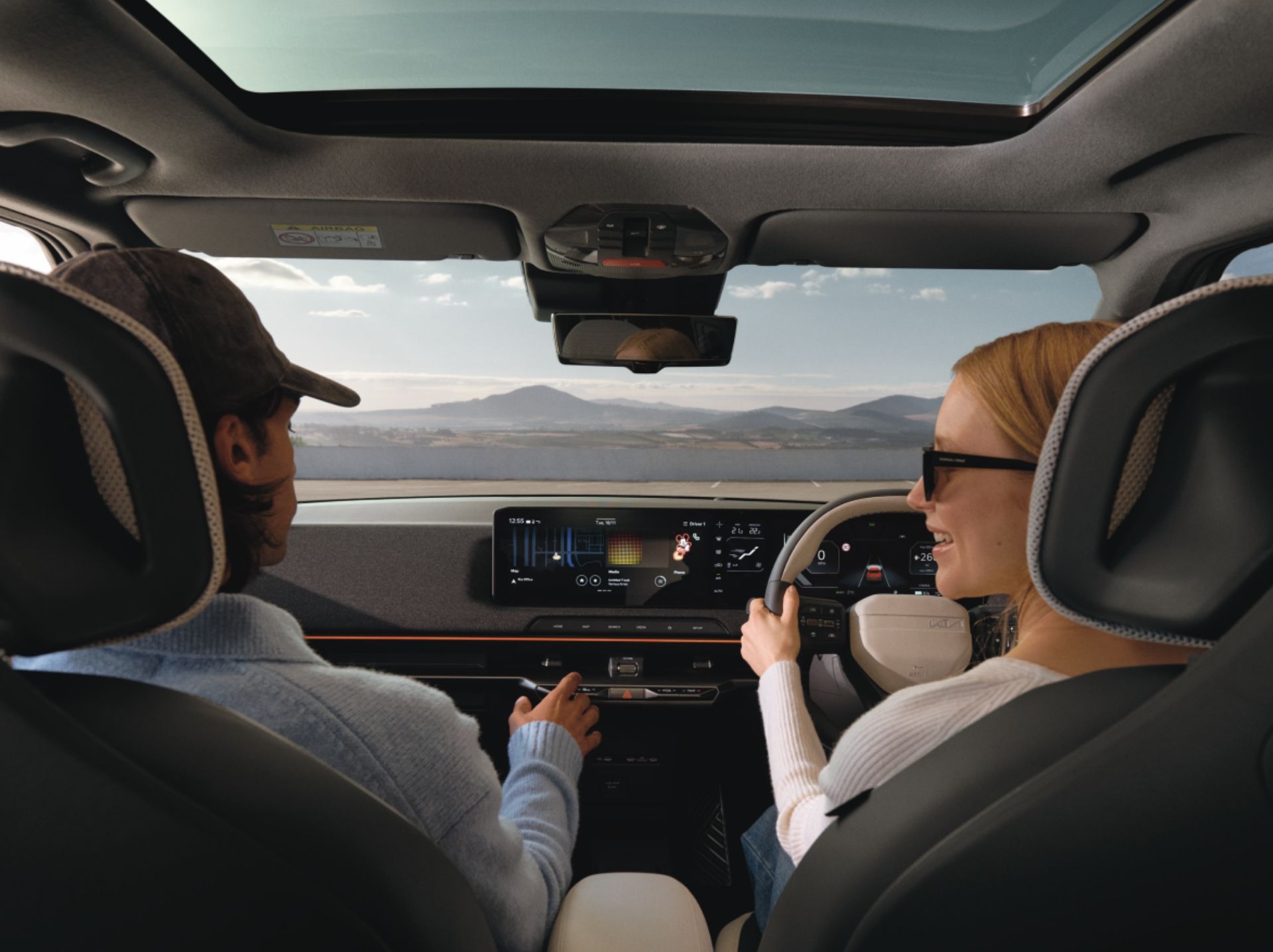 Open cabin with room for everyone. 