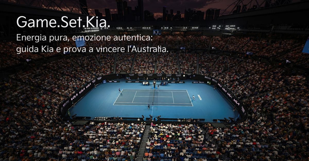 Game.Set.Kia. Energia pura, emozione autentica: guida Kia e prova a vincere l'Australia. - Game-Set-Kia-con scritta