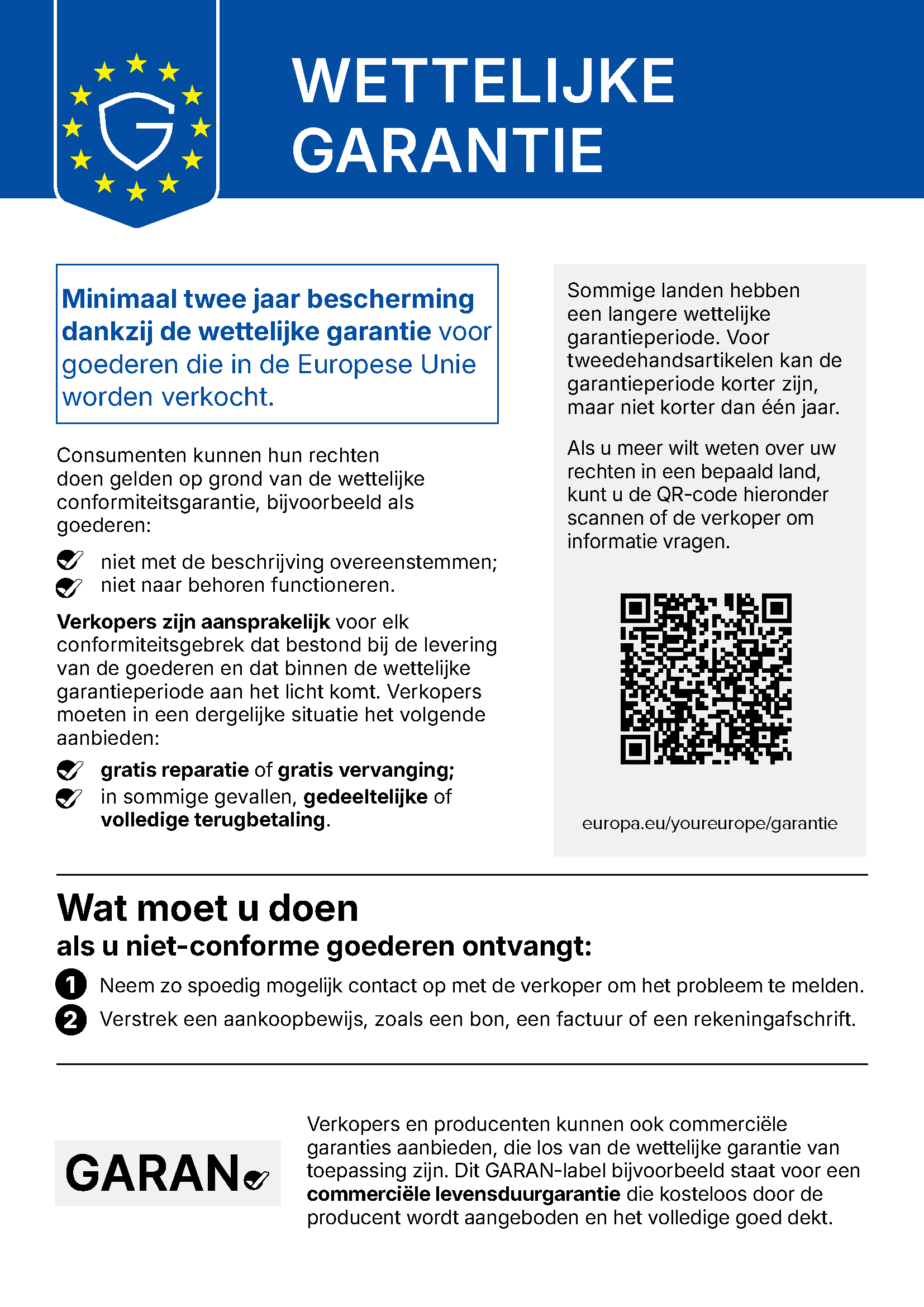 Kia wettelijke garantie