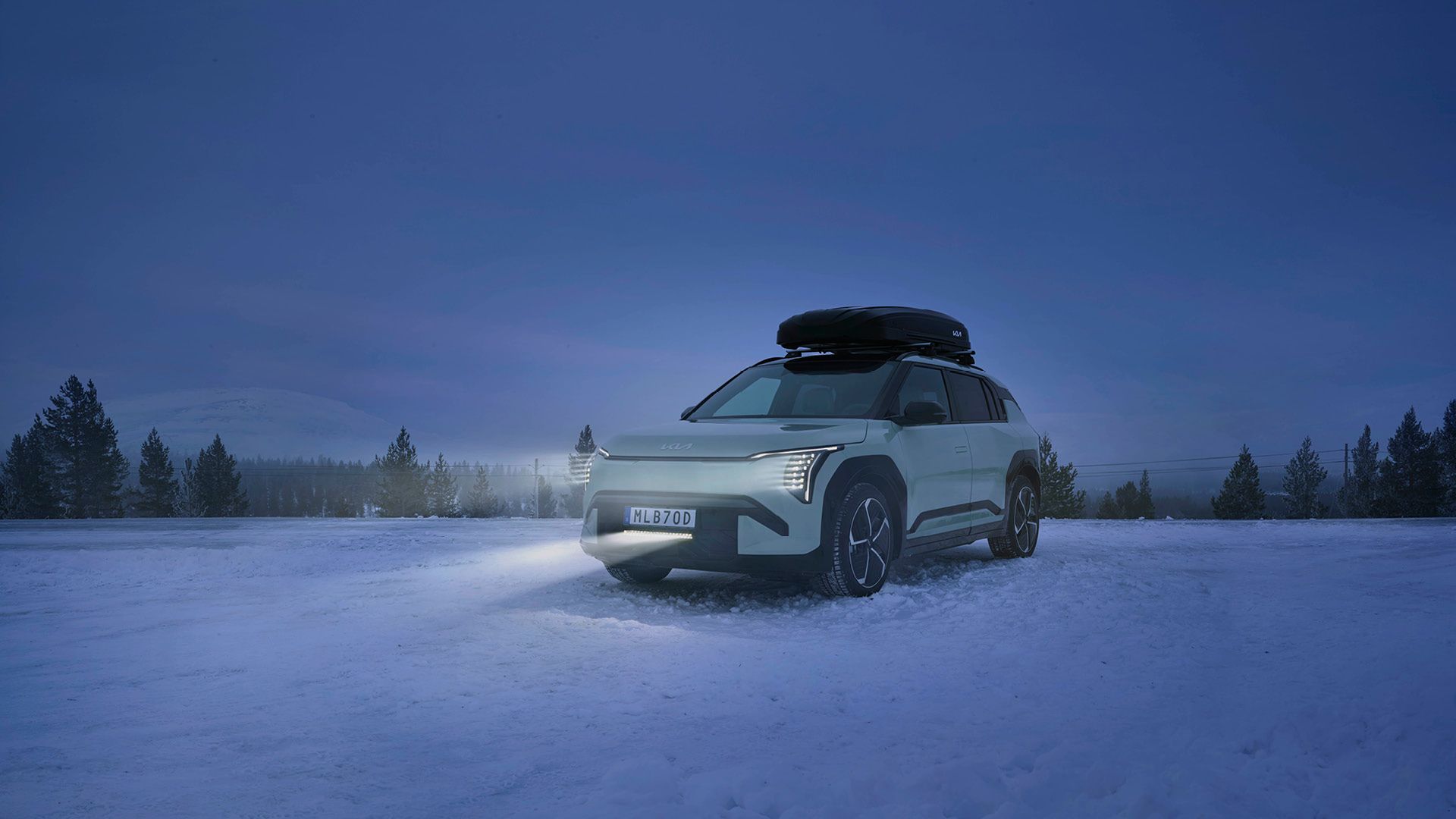 EV3 i vinterlandskap