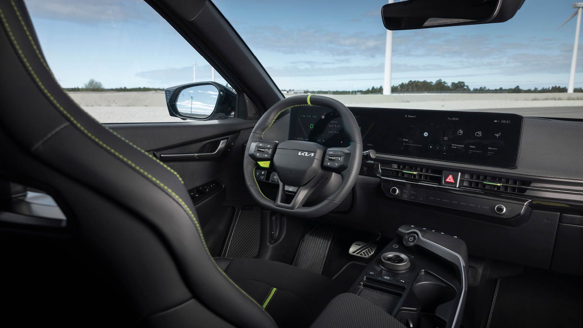 Kia EV6 GT framsätesvy