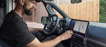 Kupévy över infotainmentsystemet i Kia PBV