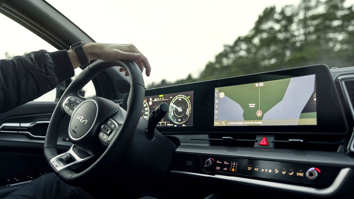 Teknik i kupén hos Kia Sportage