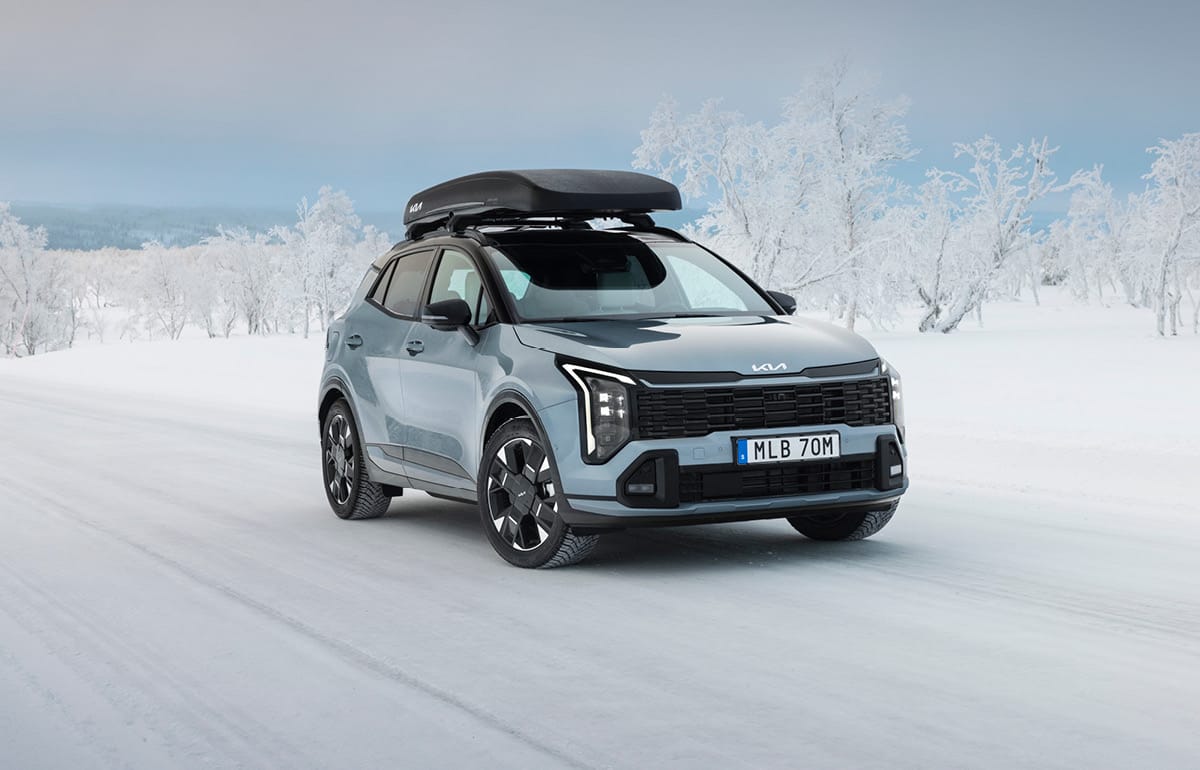 Kia Sportage i vintermiljö