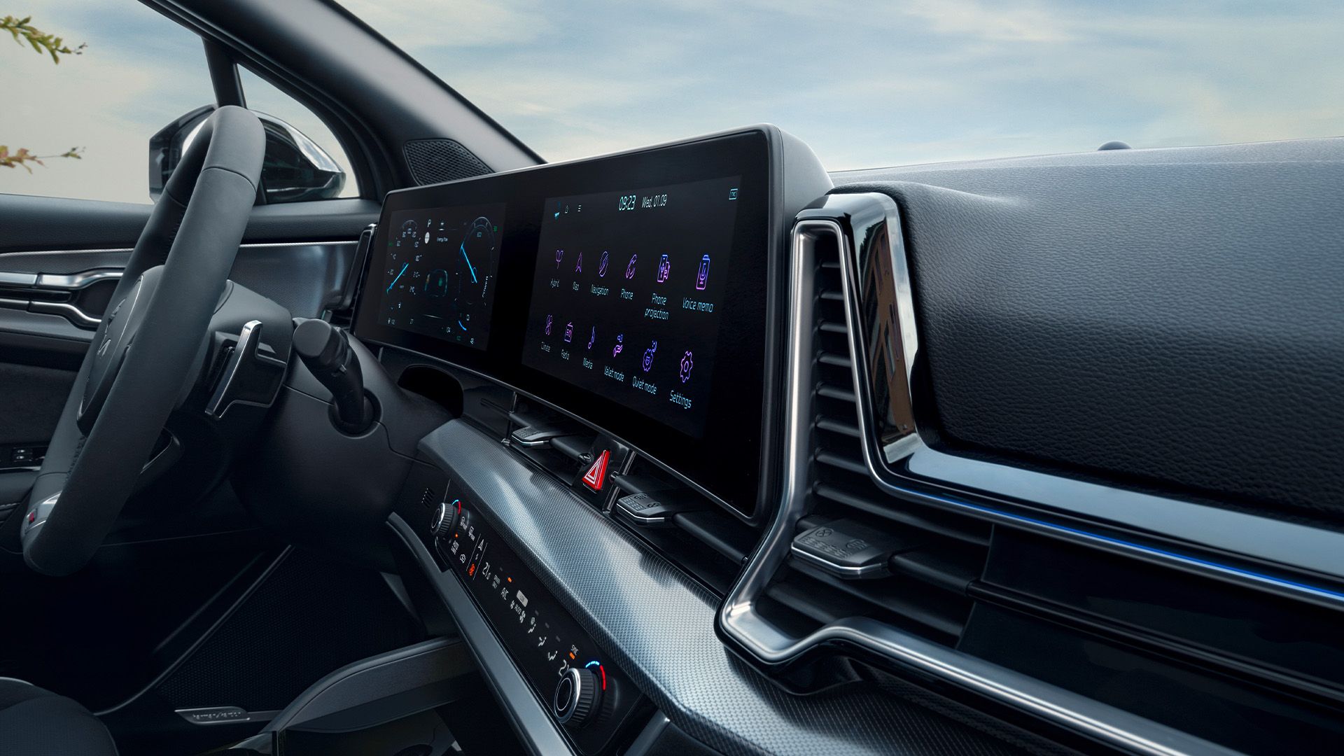 Interiör från helt nya Sportage