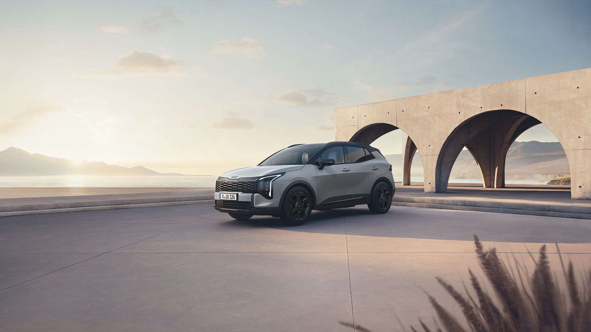 Kia Sportage z predného bočného pohľadu
