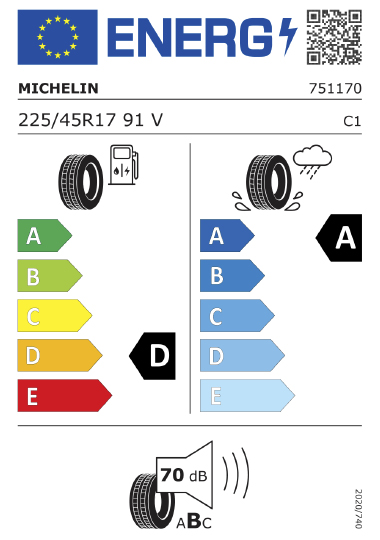 Kia Tyre Label  - Michelin-751170