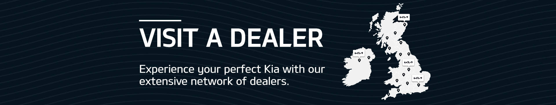 Map of Kia car dealers in the UK