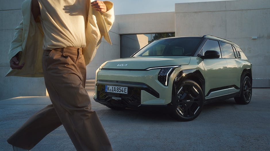 Kia EV3 in Pistachio Green