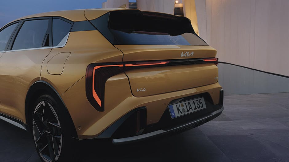 Close up of the rear of the Kia K4