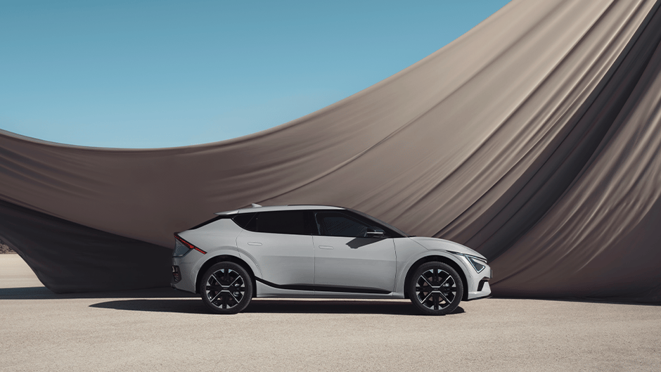 The Kia EV6 in Wolf Grey