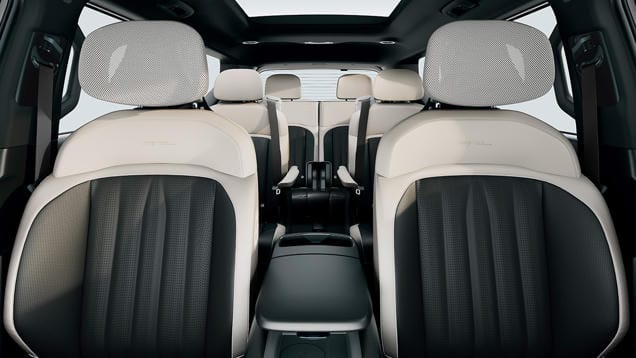 Kia EV9 interior with triple panorama display